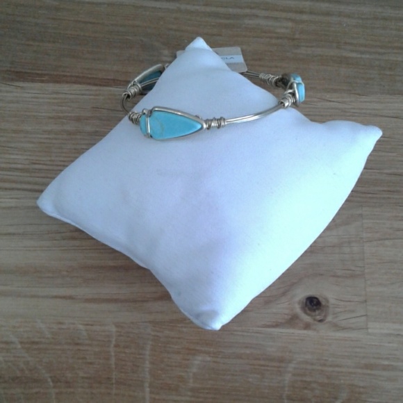 Stone & Wire Bangle - Picture 3 of 3